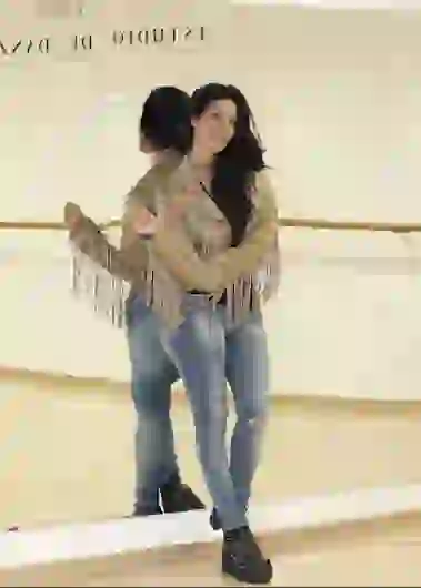 Silvina en el estudio de danza