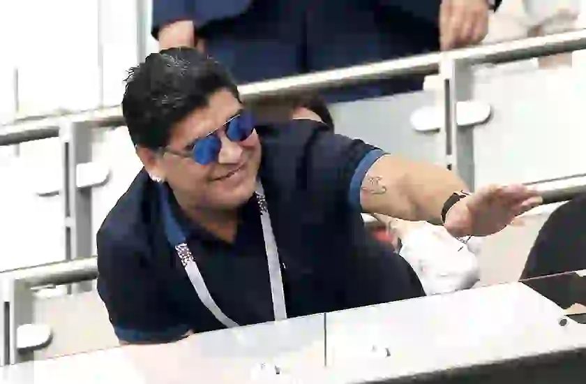 Diego llegó a la Argentina y estuvo con su hijo menor.