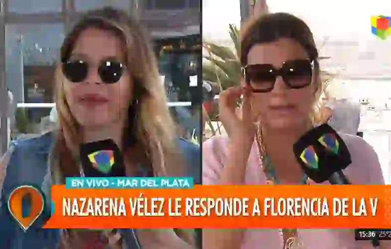 Nazarena Vélez cruzó fuerte a Flor de la Ve.