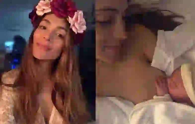 Coty se muestra feliz con la llegada de su bebé.