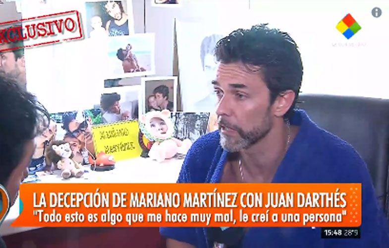 Mariano Martínez habló del caso Darthés con Intrusos. 