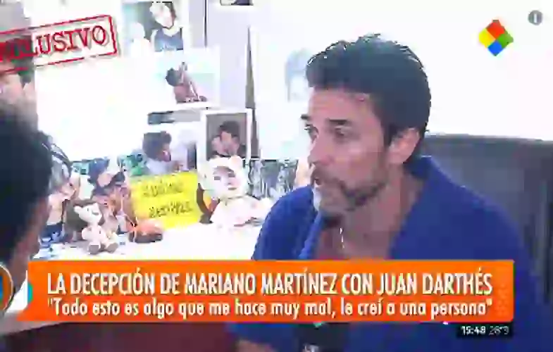 Mariano Martínez habló del caso Darthés con Intrusos.
