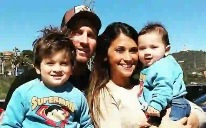 Mateo Messi debutó tocando la batería