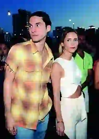 Fran Tinelli junto a su ex novia