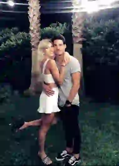 Cande junto a Nicolás Macarri, su flamante novio