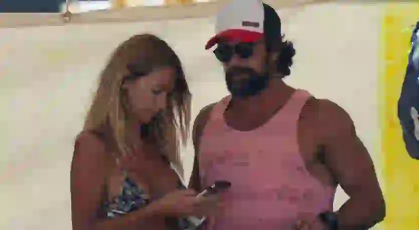 La ex pareja compartió las vacaciones en Mar del Plata.