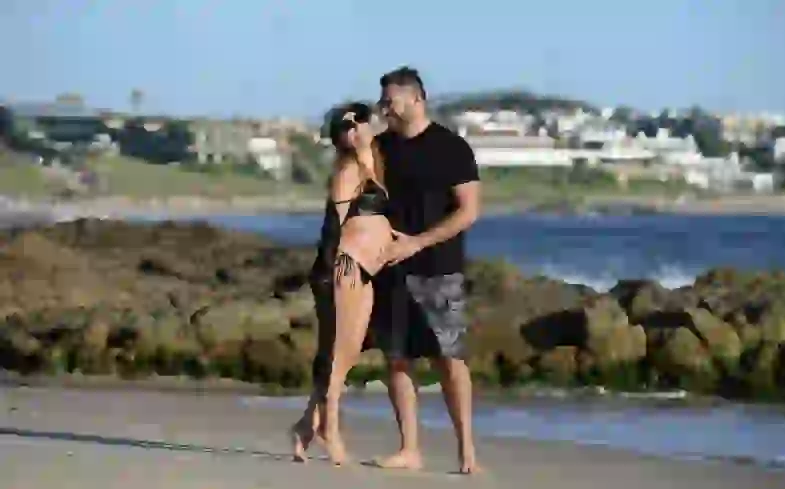 Desde Punta del Este lució su panzota