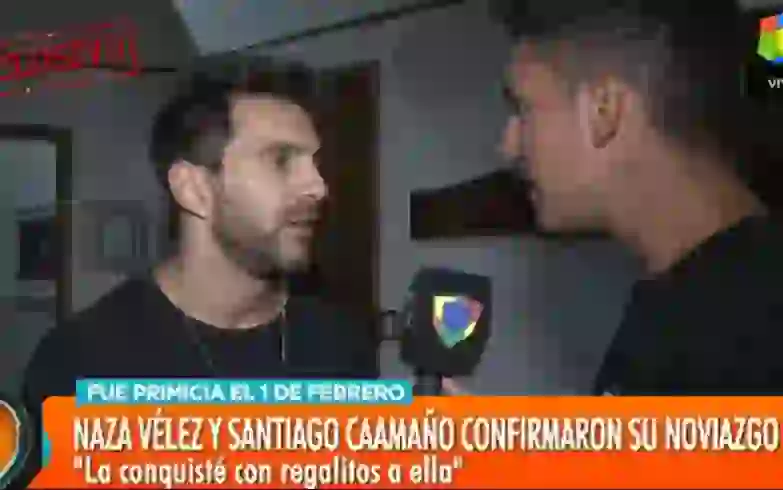 Santiago Caamaño se refirió a su relación con Nazarena. 