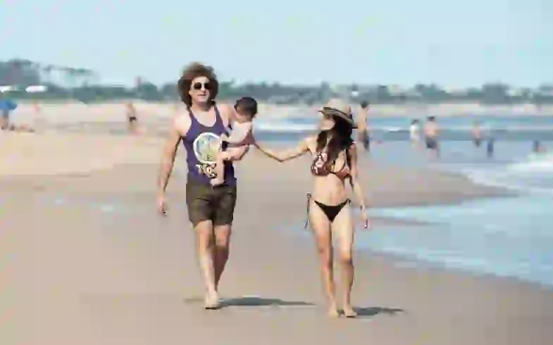 Rulo y Sari vacacionaron en Punta con su hijita