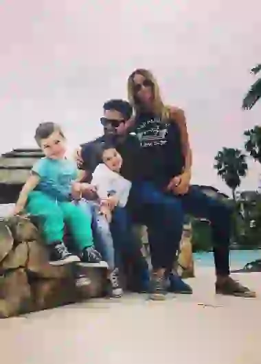 Sabrina y Luciano tienen dos hijos hermosos.