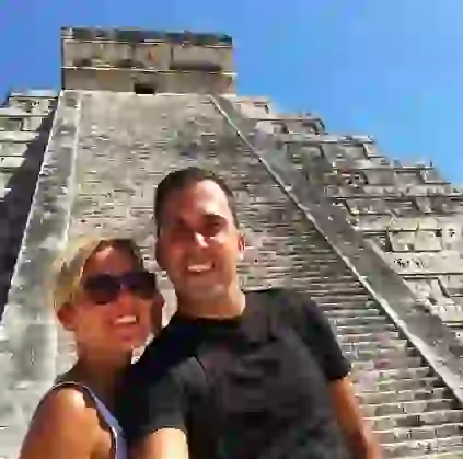 Cora y Martín celebraron San Valentín en Cancún.