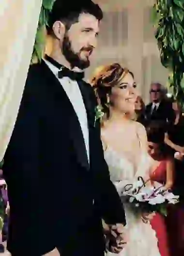 Dalma Maradona en el día de su boda