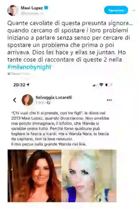 Maxi se indignó con una periodista que elogió a Wanda.