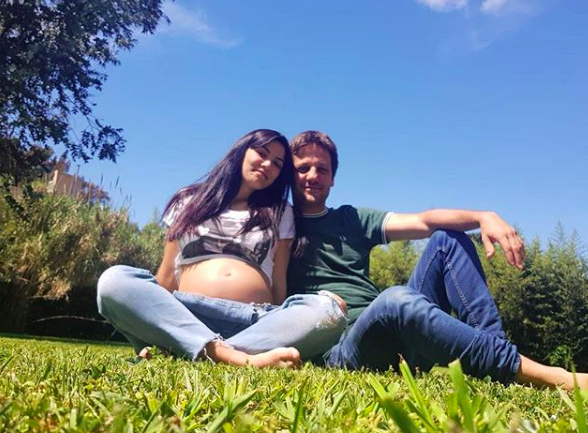 La primogénita de Ludmila y Rodrigo tiene un mes y se llama Olivia.