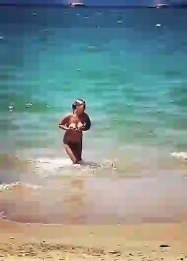 Brédice hizo topless