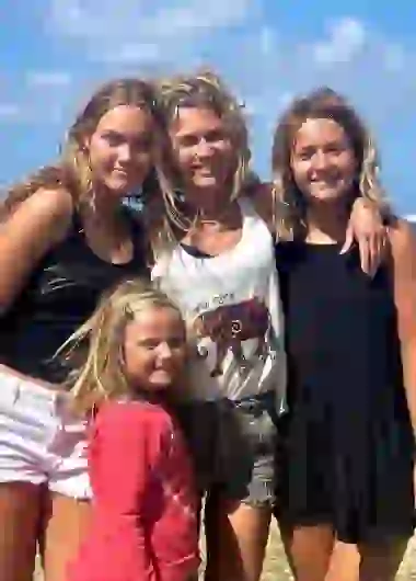 En febrero, la conductora estuvo de vacaciones con su familión en USA.