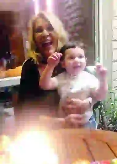 Reina Reech y su nieto Torito