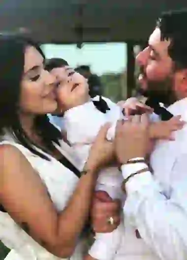 Nunzia, de origen italiano, espera su segundo hijo.