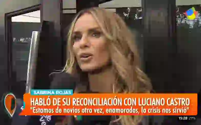 Sabrina Rojas de su reconciliación con Luciano Castro.
