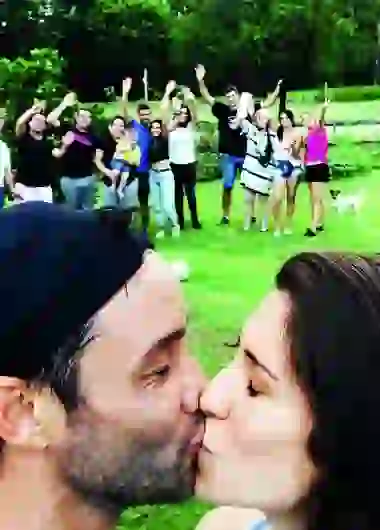 Luciano Pereyra y su novia