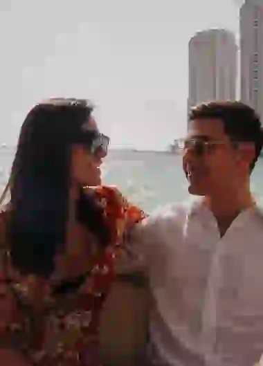 La pareja vacacionó en Miami y reside en Italia.