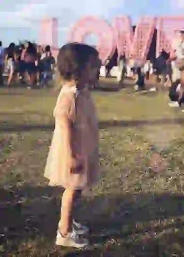 Helena, disfrutando del Lollapalooza Kids