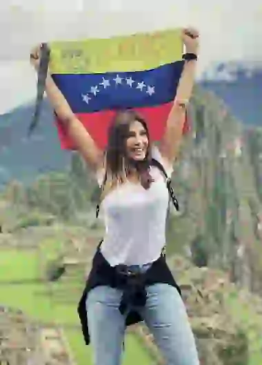 Catherine Fulop en Machu Picchu
