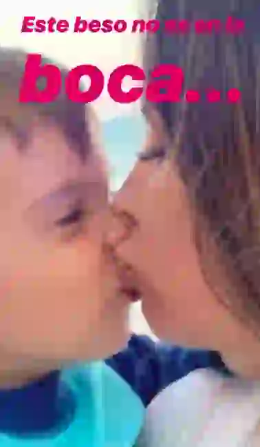 Lourdes aclaró que seguirá besando a Valentín en la boca.