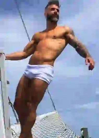 Christian Halbinger durante sus vacaciones en Brasil