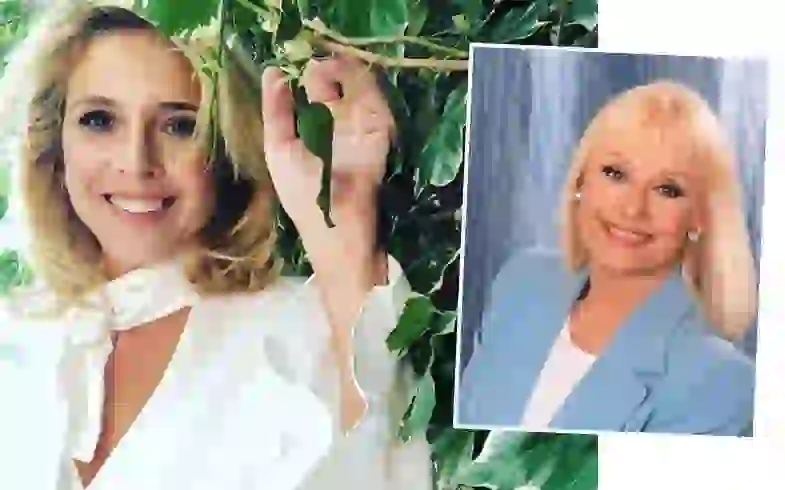 Carla Peterson disfrazada de Raffaella Carrá.