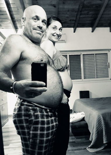 La divertida foto de Bicho Gomez con su mujer 