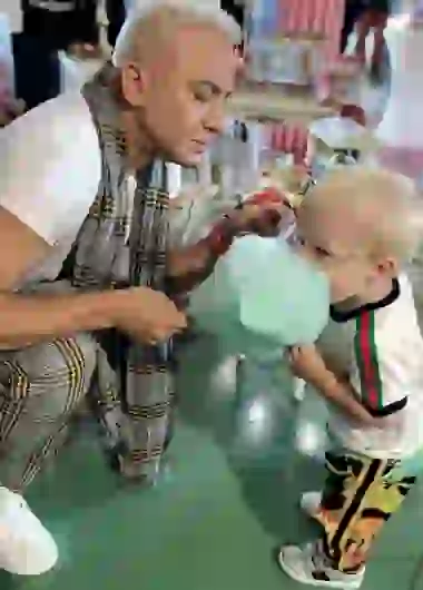 Flavio Mendoza y su hijo Dionisio, muy cancheros