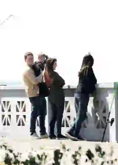 Jonatan Viale junto a su familia