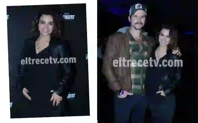 Agustina Cherri y Tomás Vera en el estreno de Avengers: Endgame.