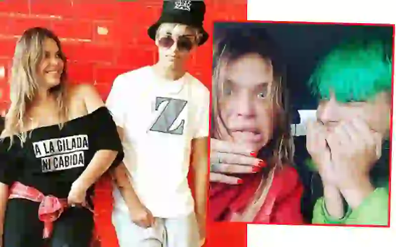 Nazarena Vélez bromeó bromeó sobre el nuevo look del Chyno.