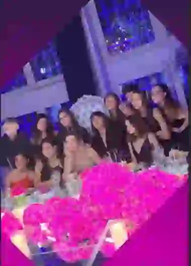 La mesa de las amigas.