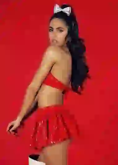 La cantante está promocionando su último video.