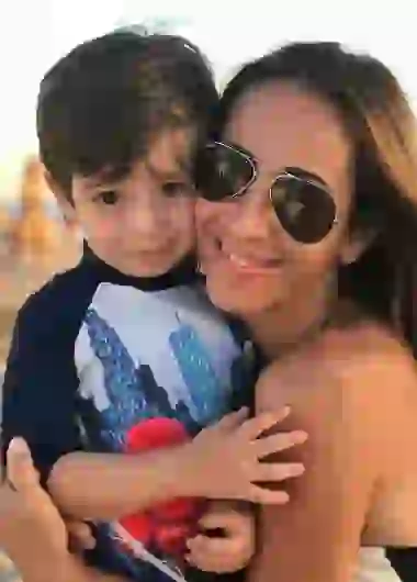 Paula tuvo a Benicio hace tres años.