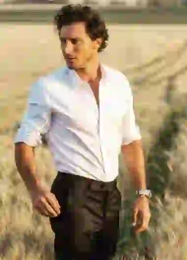 El ex tenista: toda la facha.