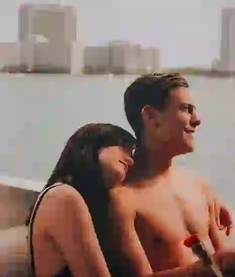 Oriana se puso la camiseta del club de su amor y festejó su triunfo.