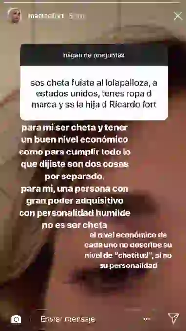 Martita se enojó cuando la trataron de 