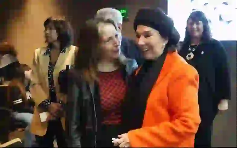 Alejandra Darín saludó a Borges.