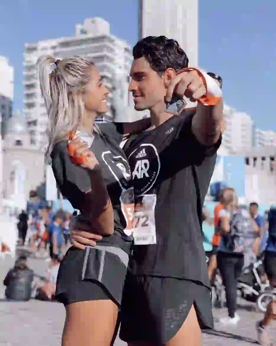 Cande presentó a su novio la Navidad pasada.