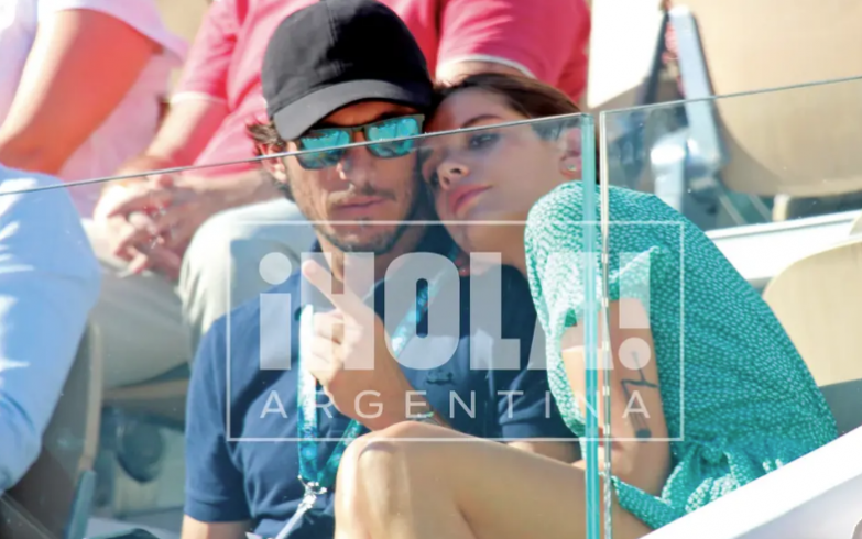 Pico y su nueva novia Diane en Roland Garros