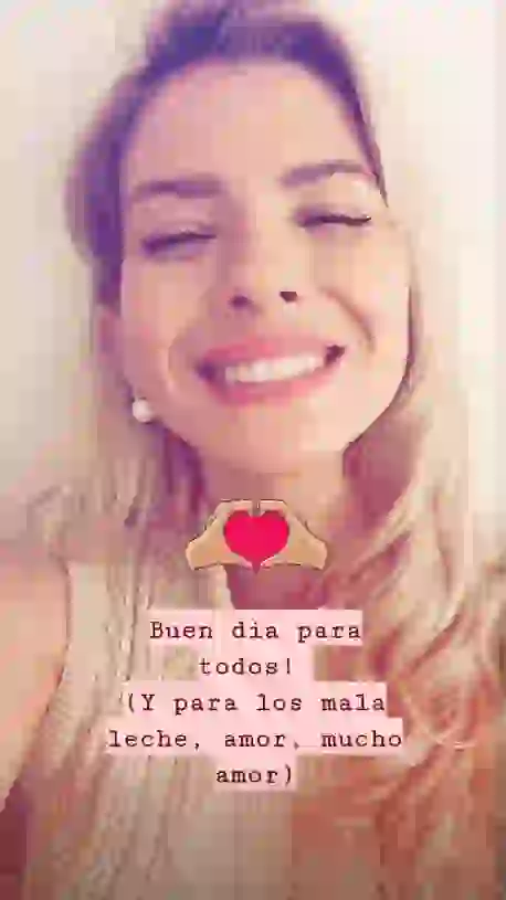 El descargo de la China en Instagram Stories.