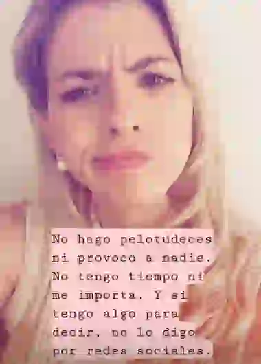 El descargo de la China en Instagram Stories.