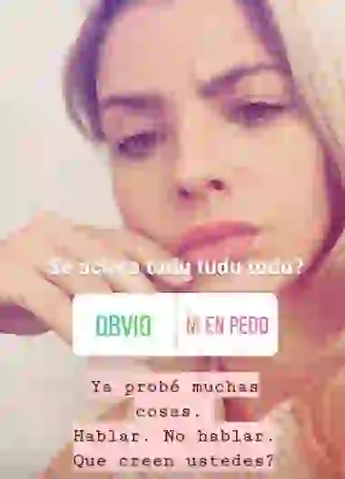 El descargo de la China en Instagram Stories.