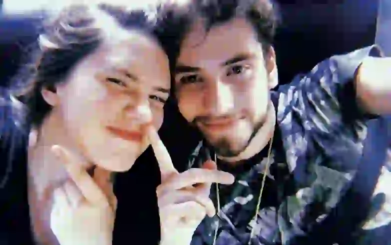 Delfina y su compañero Albert Baró