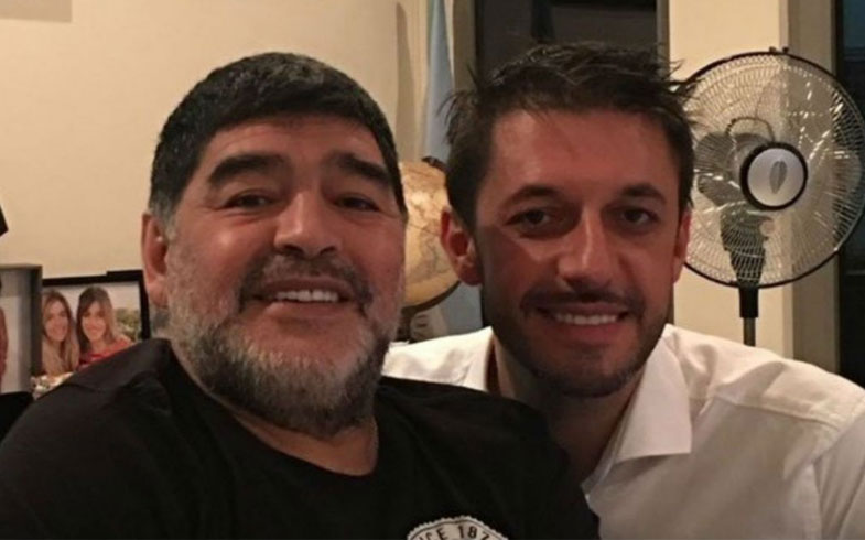 Diego Maradona y Matías Morla, su abogado y vocero. 