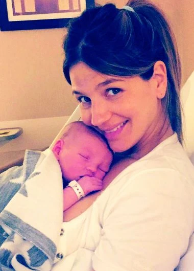 Marcela junto a Otto, su segundo hijo